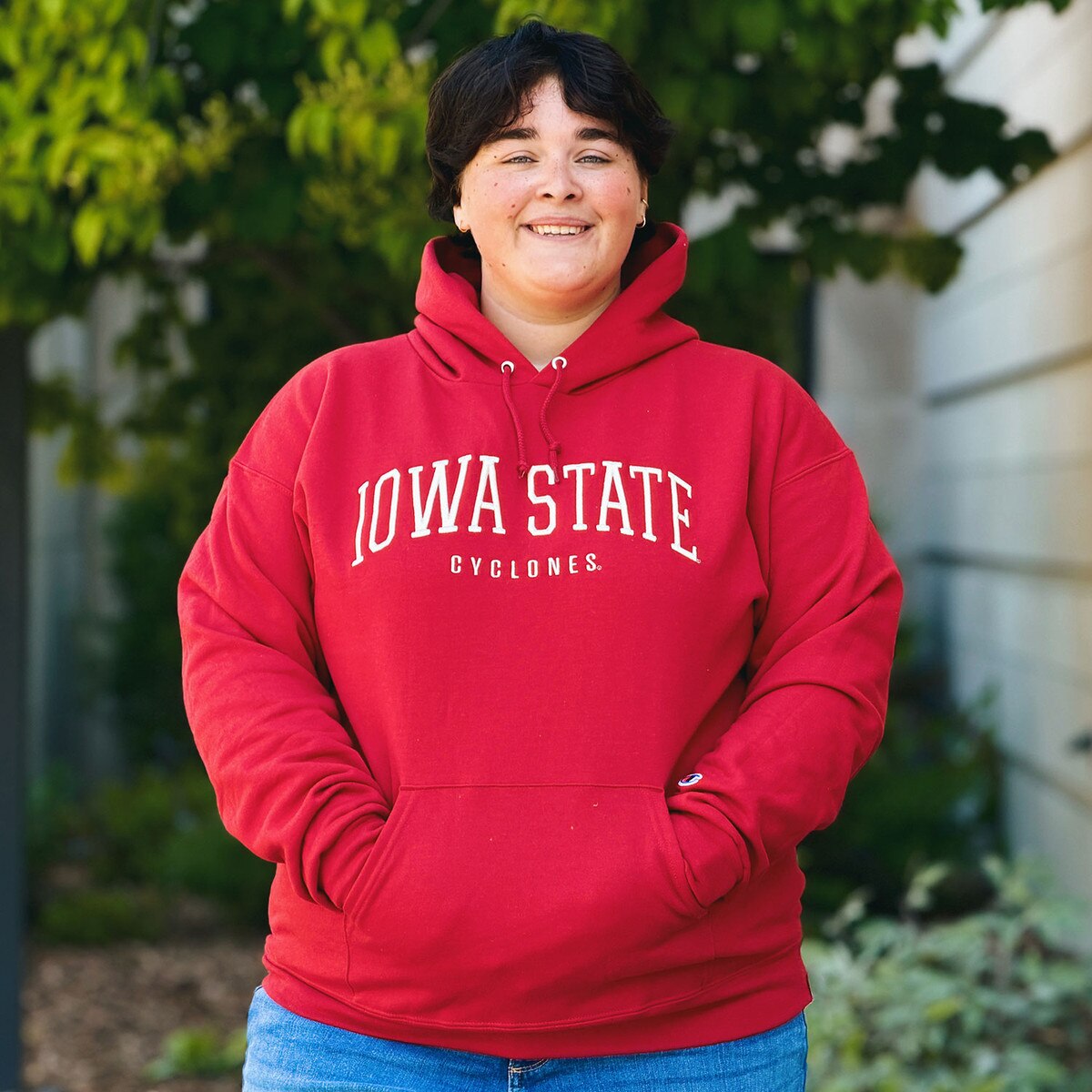 Champion Iowa State Cyclones Cardinal Powerblend Hooded Sweatshirt